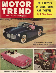 MOTOR TREND 1952 DEC - NEW CHRYSLERS, LINCOLN Tst, FIBREGLASS CARS, M-B DESIGN